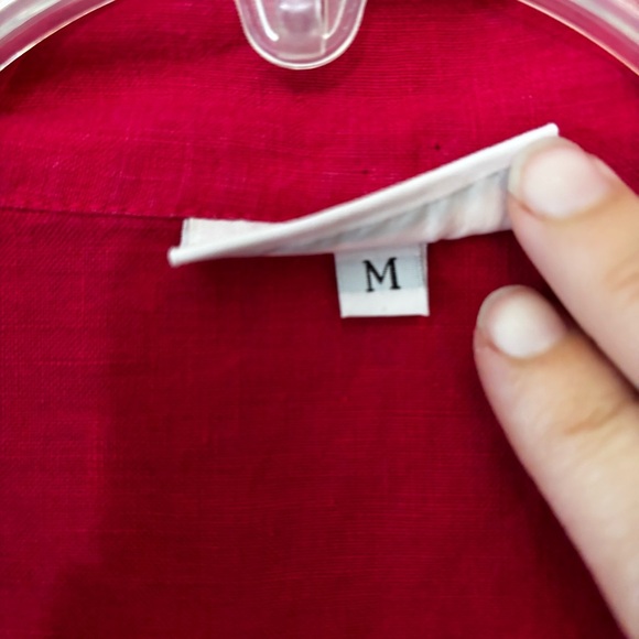 bryn Walker Linen Jacket Peter Pan Collar Bell Sleeve Sz Medium - Picture 8 of 12